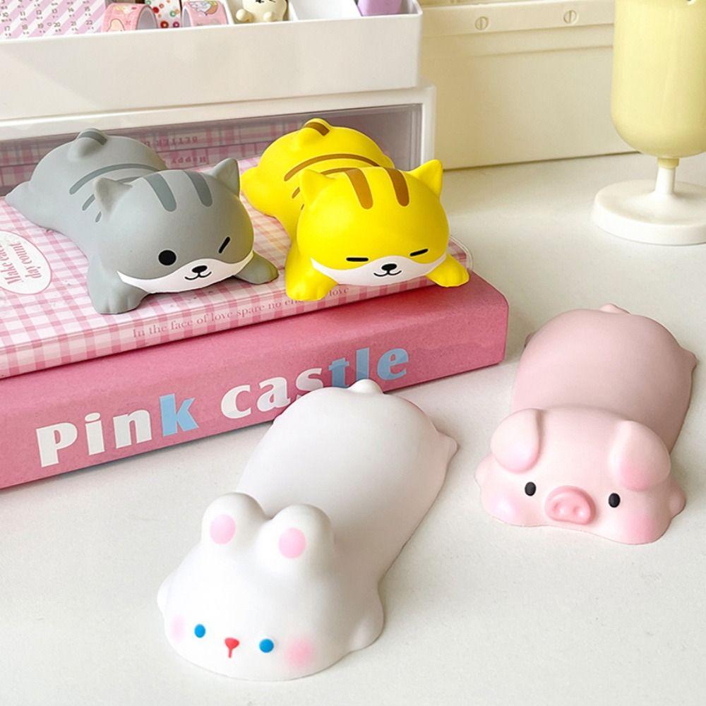 Коврик для мыши в форме животного с поддержкой из пены с памятью, медленно поднимающиеся мягкие игрушки, милая подставка для запястья, для стола