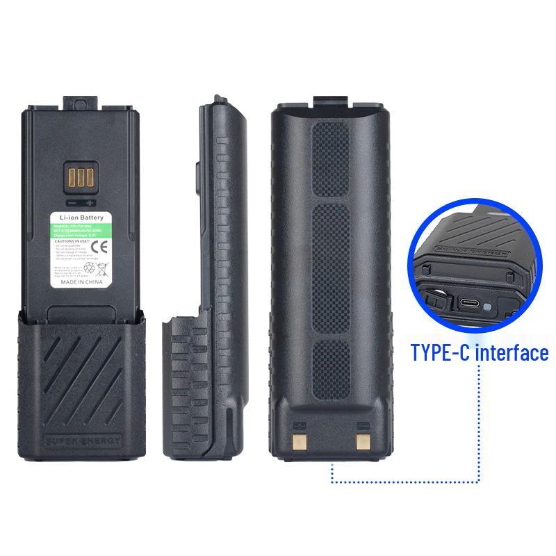 Baofeng BL-5RH Extended Battery with Type-C Charging for UV-5RH/UV-5RM Walkie-talkies
