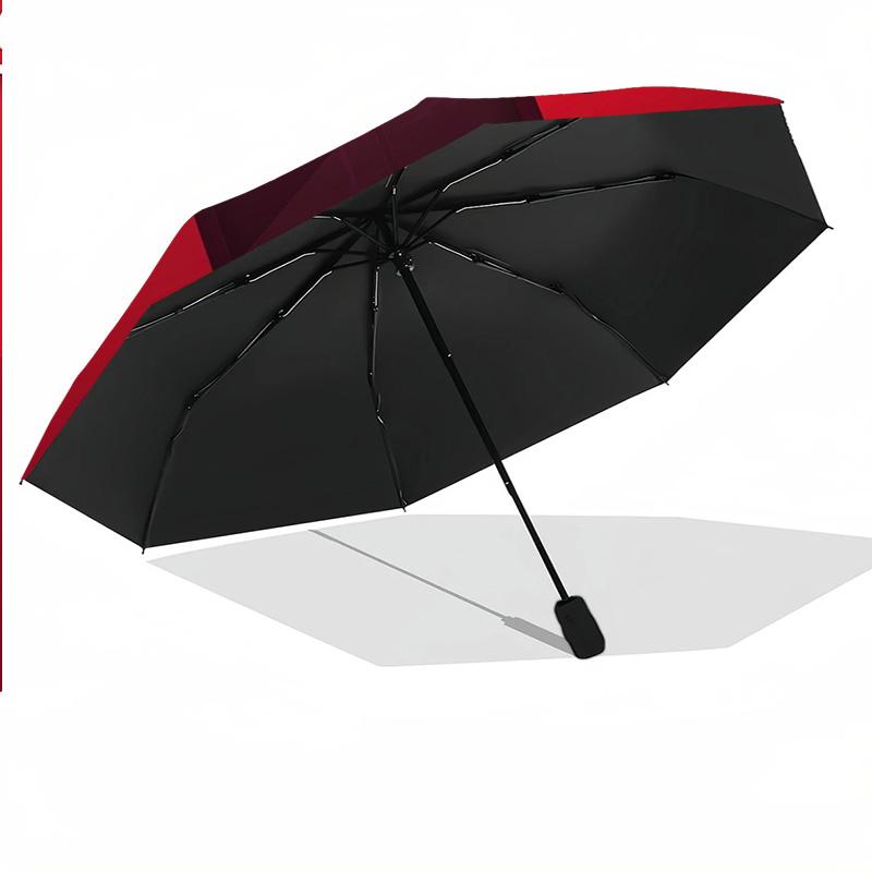 Boston Red Sox Print Auto 8?Ribs Folding Umbrella Wind Resistant Lightweight Automatic Umbrella For Daily Travel