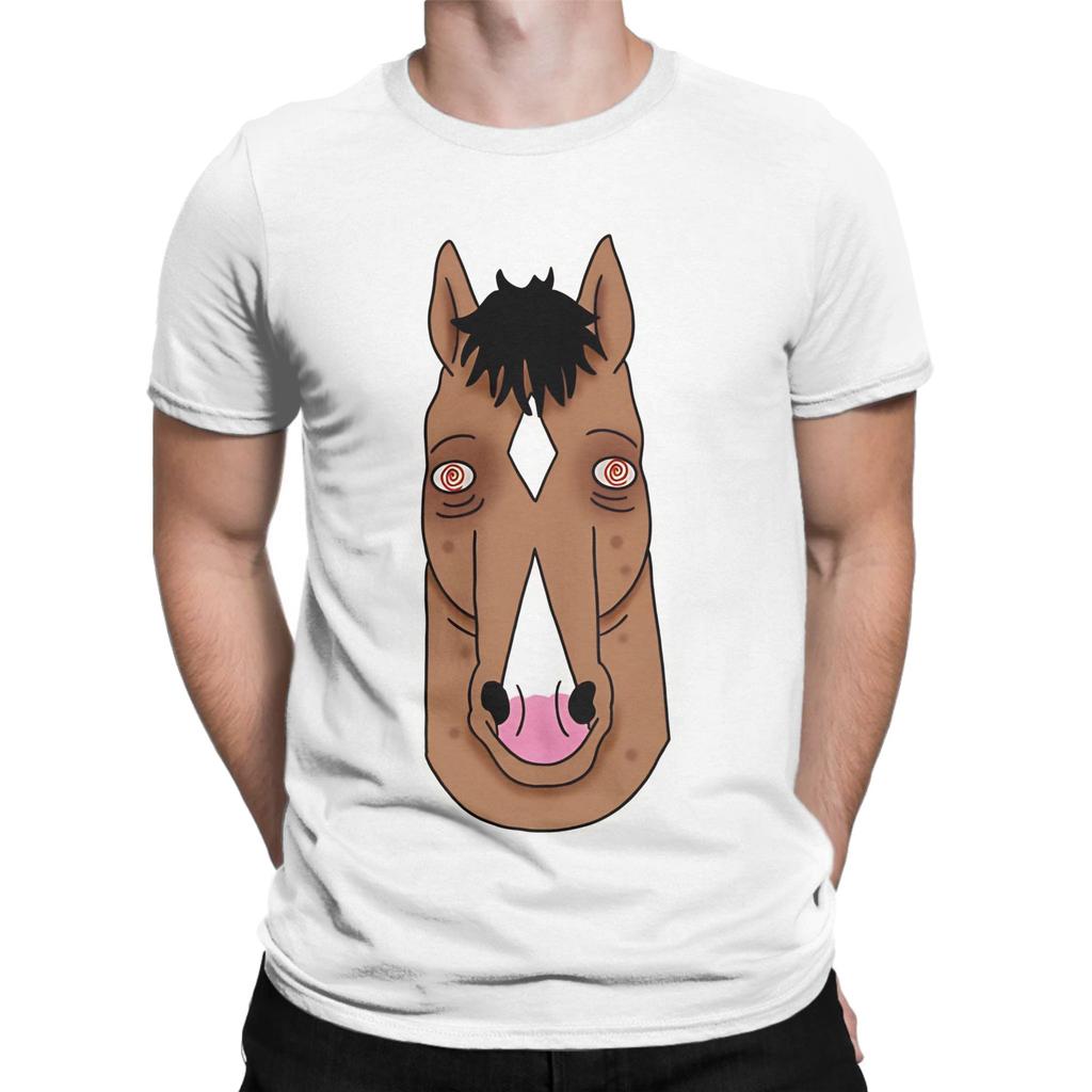 Сумасшедший B БоДжек ЛошадьУнисекс Графический 100% Хлопок Футболка BBoJACK HorseUnisexs Топы Футболки Для Унисекса