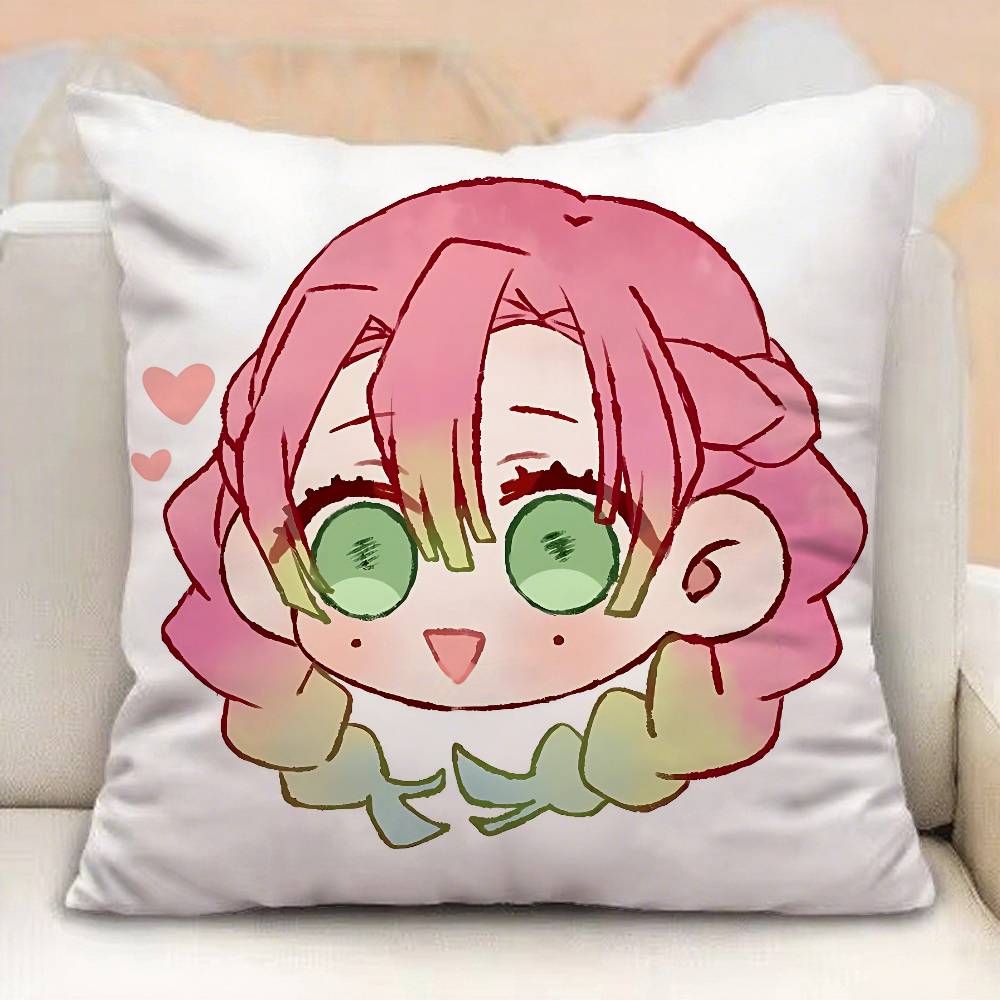 Kwaii D-Demon S-Slayer Pillow Case Pillowcases Home Decor Living Room Decor Cushion Covers