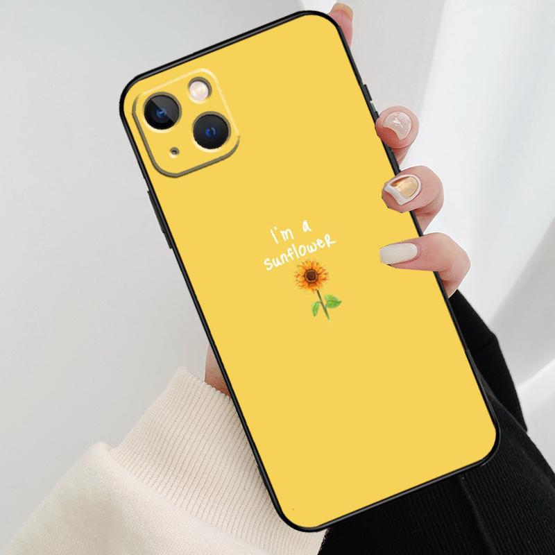 Цветочный чехол для телефона с ромашками и подсолнухами для iPhone 17 Pro Max 16 15 14 11 12 13 Pro Max mini 15 16 Plus 16e 17 Air Cover