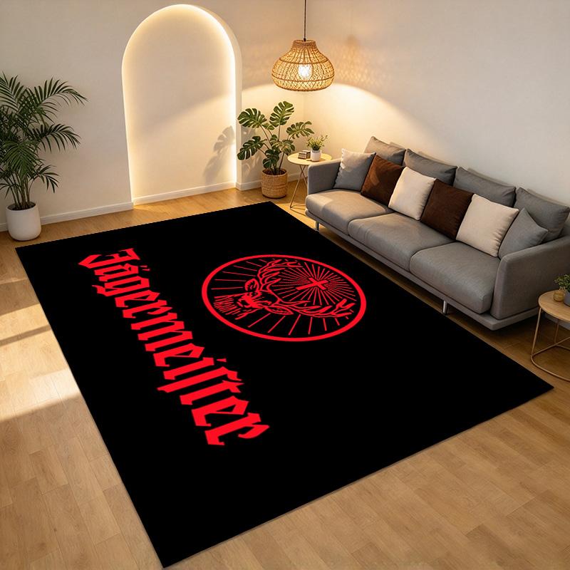 Jgermeister Logo Living Room Nonslip Area Rug Soft Carpet For Bedroom Game Playroom Sofa Office Home Decor Doormat Christmas Gift C9302854