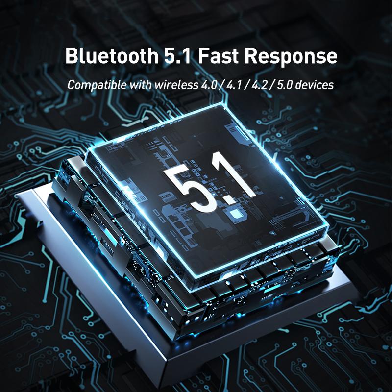 Baseus BA04 USB Bluetooth Adapter 5.1 5.0 Music Audio Receiver Transmitter For PC Laptop Speaker Wireless Mouse Bluetooth Dongle