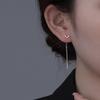 Женские серьги-гвоздики из стерлингового серебра S925 в виде рогов оленя - Легкая роскошь, простой нишевый стиль для Рождества