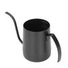 Narrow Mouth Coffee Kettle Compact Stainless Steel Drip Pot with Scale Drip Kettle for Kitchen Office Coffee Tea Tea (Seven Character Handle 350ml