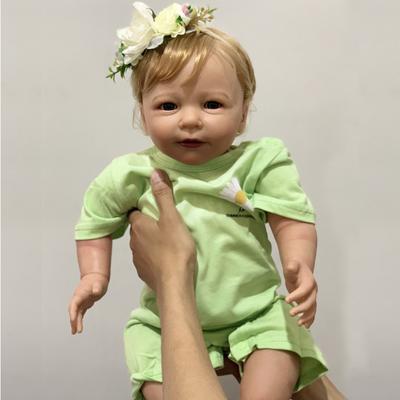 BZDOLL 55 СМ 3D-Раскрашенная Кожа Мягкий винил Реборн Девочка Кукла Младенец Игрушка Как Настоящая 22 Дюйма Принцесса Малышка Лиза Наряжать