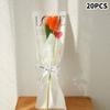 LOVE Rose Packaging Bags Transparent Flower Wrapping Paper Gifts Bouquet Plastic Bag
