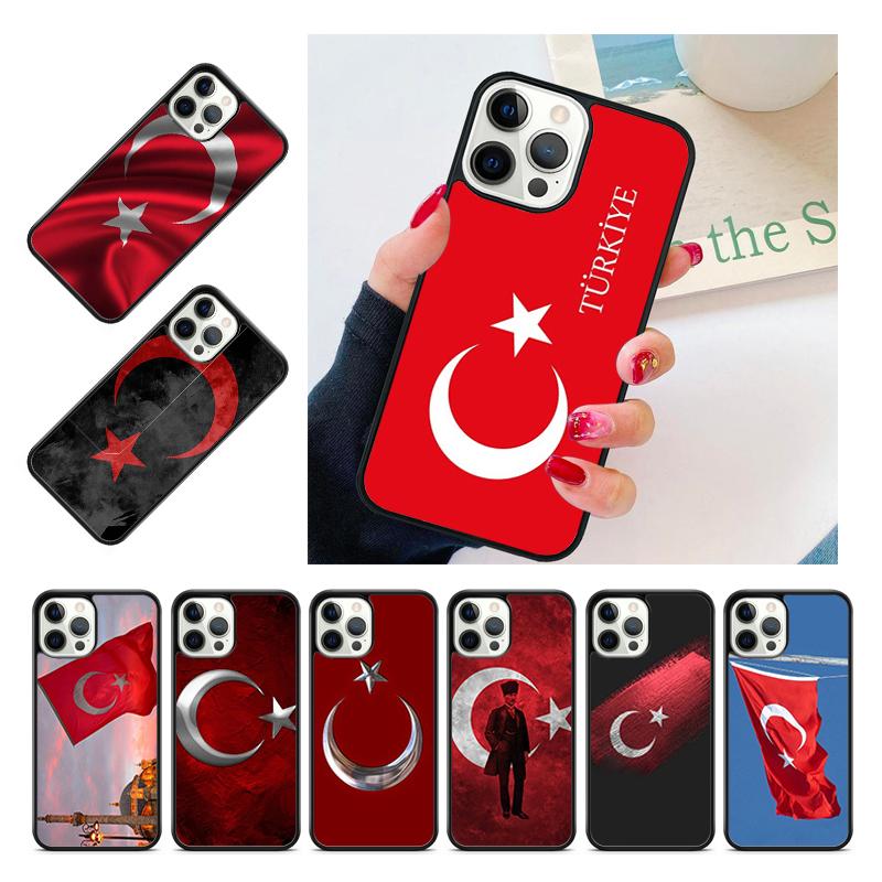 Турция турецкий флаг Чехол-ракушка для iPhone 17 Air 15 16 14 13 12 Pro Max 11 Pro Max Plus Чехол для телефона