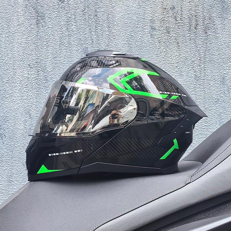 Motorcycle Helmet Men's and Women's Face-off Helmet Summer Locomotive Full Helmet Universal Safety In All Seasons