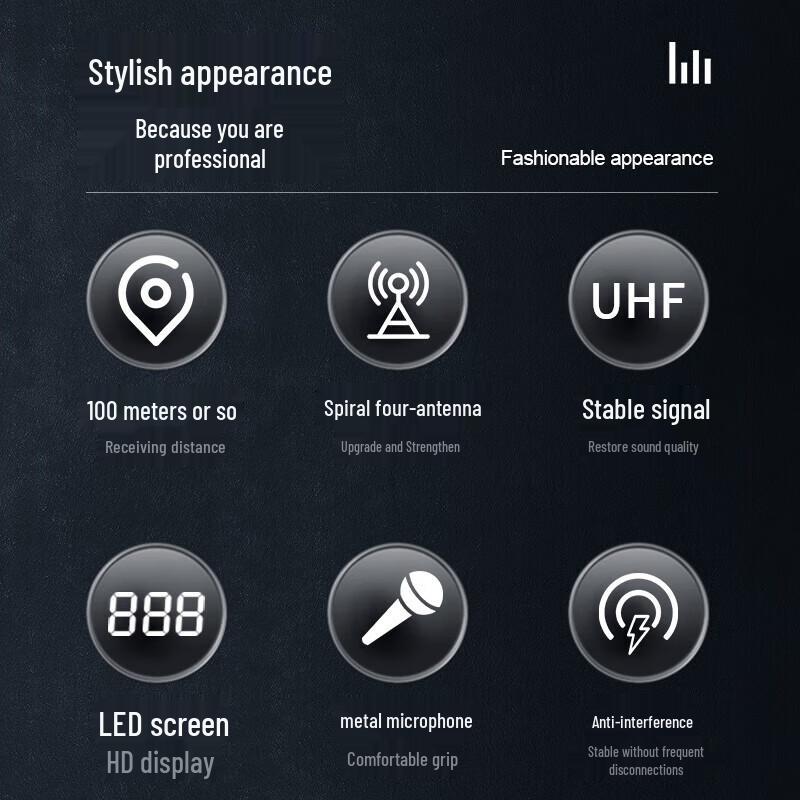 SAST Беспроводная микрофонная система M-19 с двумя гусиными шеями