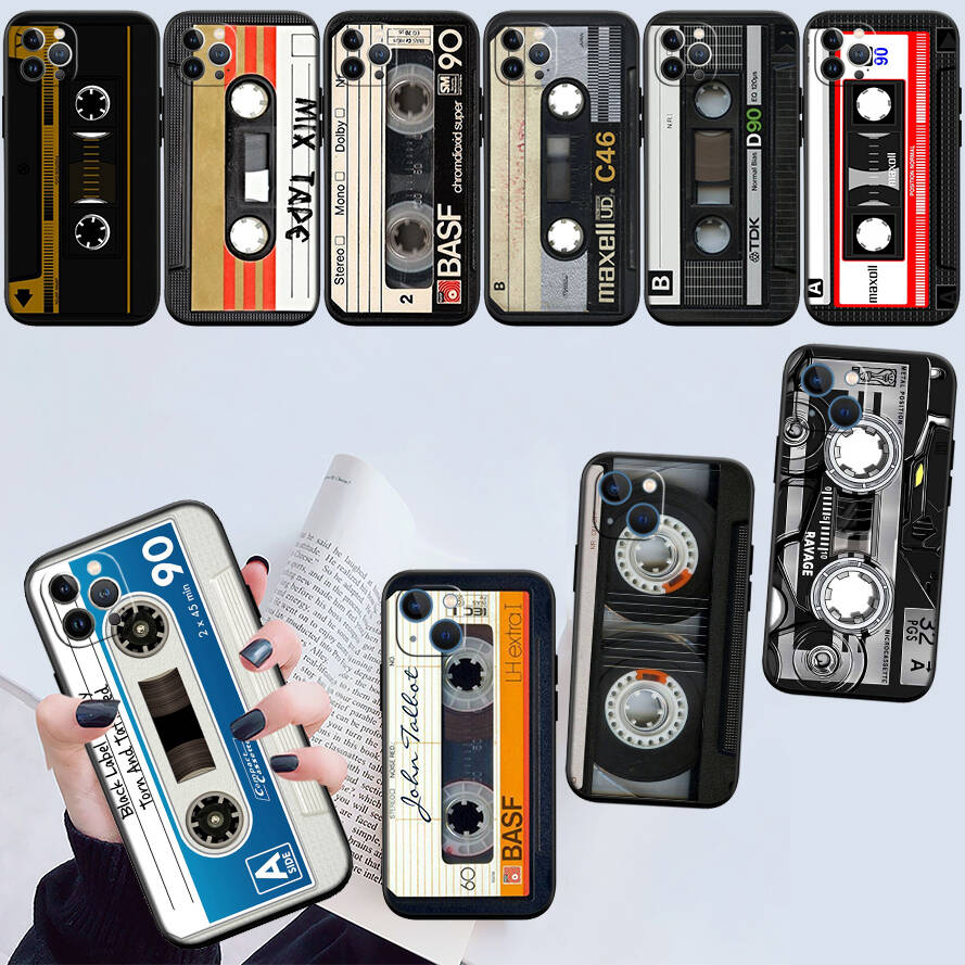 Cassette Vintage Tape Case for Samsung M55 M35 M15 A02 A05S A05 A06 A15 A12 A13 A10 A16 A20 A22 A24 A25 A30 A31 A32 A33 A35 A42 A50
