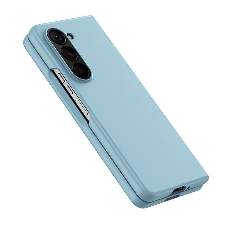Suitable for Samsung ZFold5 phone case, matte skin-feel, oil-coated, ultra-thin, anti-drop, fold5 solid color protective case