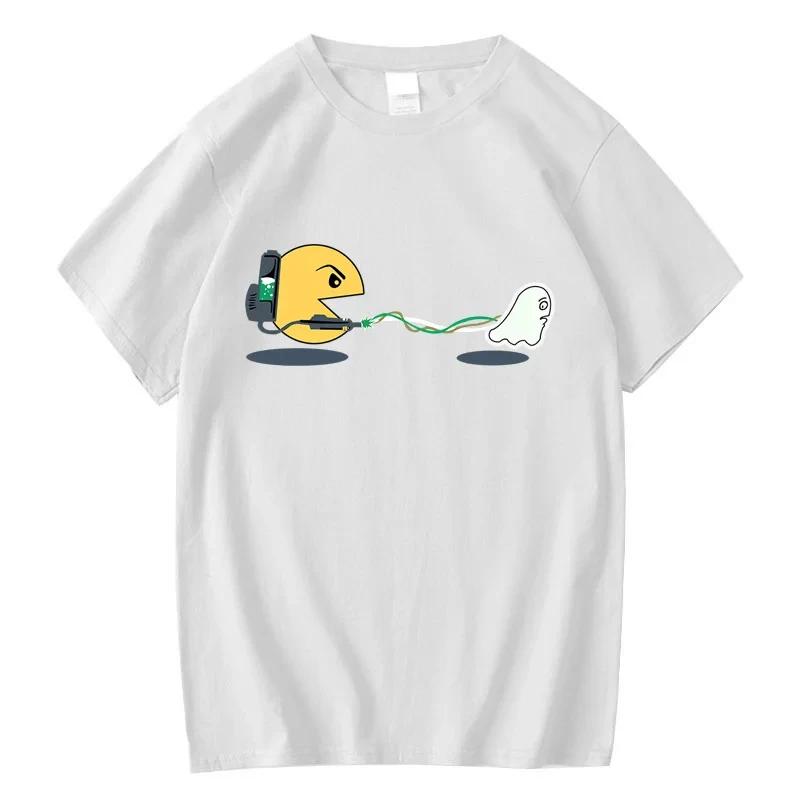 Летняя мужская футболка высокого качества 100% хлопок с забавным принтом свободного кроя с круглым вырезом для мужчин с коротким рукавом топы футболки оверсайз