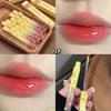 Cheesy Bear mirror lip glaze, low saturation nude clear and translucent light dudu lips white, natural makeup