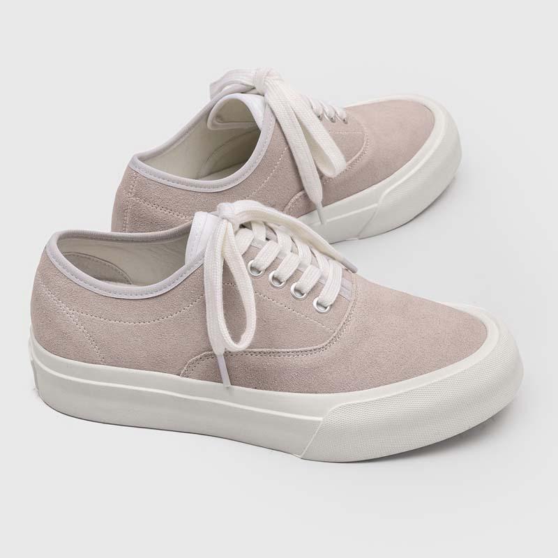 Inner Height Increase British Style Versatile Board Shoes Daily Low-Top German Training Shoes Lace-Up Commuter Biscuit Shoes Men'S Leisure