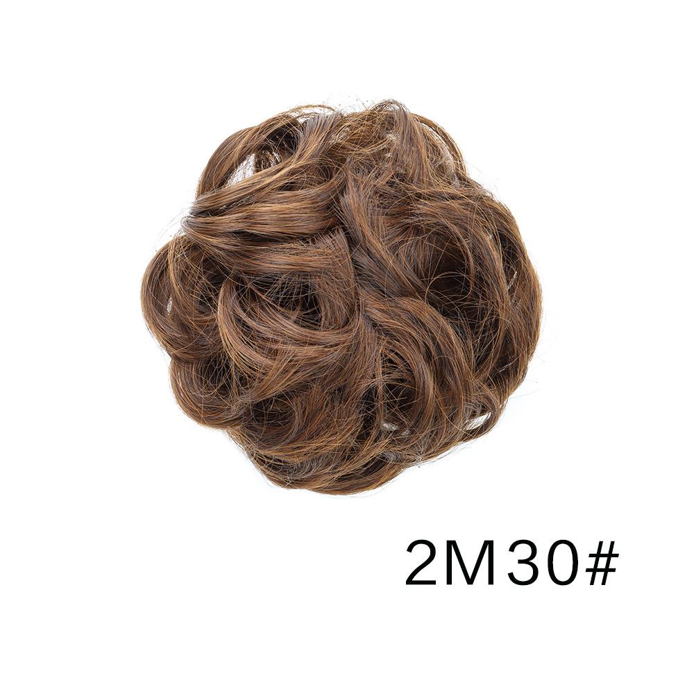 Messy Bun Hair Piece Wavy Synthetic Chignon Scrunchies forElastic Ponytail Band Hair Extensions Thick Hairpieces for Women