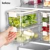 Контейнер для хранения свежих продуктов с защелками, ручной: штабелируемые, герметичные контейнеры для хранения лука-шалота, имбиря, чеснока, кинзы