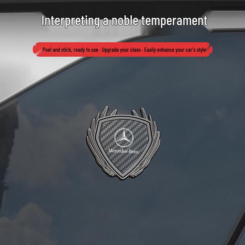 Металлическая наклейка-эмблема крыла для бокового окна Mercedes GLC300L/GLC260L