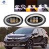 2 Pcs Fog Lights For Honda CRV CR-V  2017 2018 2019 Led Angel Eye DRL Daytime Running Light H11 12V High Bright