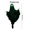 Halloween Yard Display Specters Decoration with Black Fabric Form for Porch Scenes, Wall Placement, Ceiling Styling, and Party Entry Use