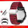 Для Casio G-SHOCK DW-5600 GW-B5600 GM5600 GW-M5610 GA2100 ремешок для часов мужской женский Плетеный нейлон Камуфляжный холст ремешок для часов Браслет