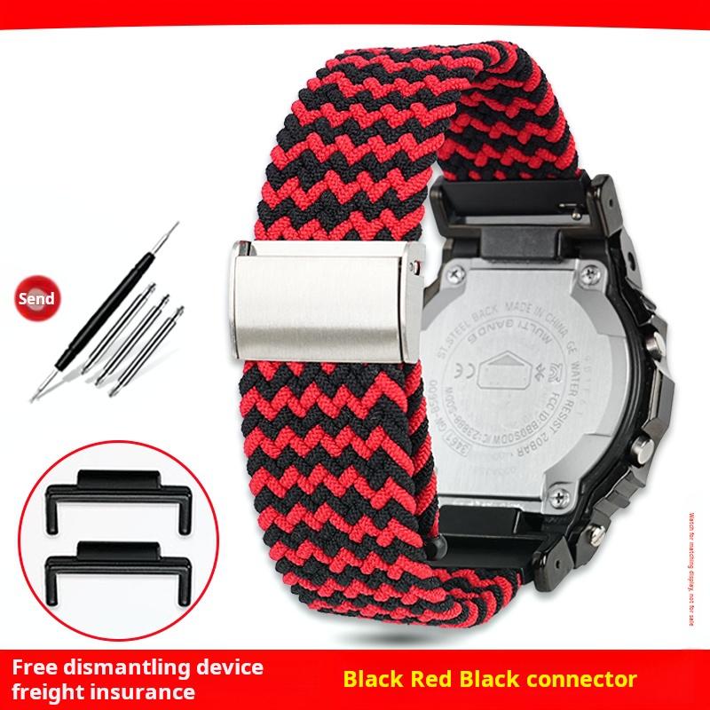 Для Casio G-SHOCK DW-5600 GW-B5600 GM5600 GW-M5610 GA2100 ремешок для часов мужской женский Плетеный нейлон Камуфляжный холст ремешок для часов Браслет