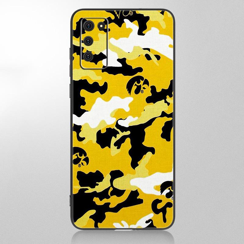 Камуфляжный камуфляжный армейский чехол для Samsung Galaxy A12 A02S A22 A32 A52 A72 A71 A51 A41 A31 A21 A11 A50 A70 A10S A20S, черный мягкий чехол