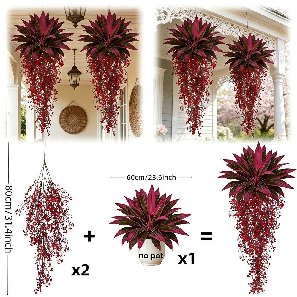 12 Leaves/18 Leaves Artificial Dragon Blood Tree Tabletop Plant Decoration Home Decoration