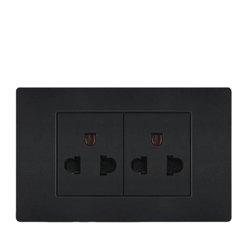 Бразилия Черный США Универсальная 20A розетка, Usb Smart Type-c 20W Быстрая зарядка Usb настенная розетка Италия Чили Выключатель света