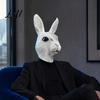 Lightweight Masque for Party Performance Rabbit Head Adults Realistic Bunny Latex Hood Flexible Kids Adults Halloween Animal Costume Carnival