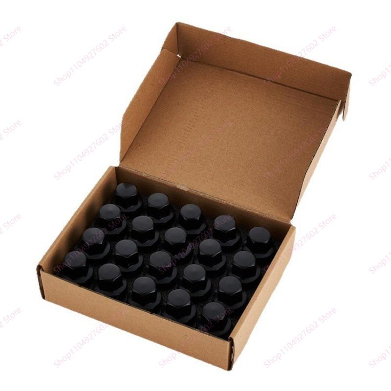 5PCS Suitable for Range Rover Discovery 3/4/5 Black Wheel Hub Nut Forged Alloy Reinforced Version LR056214 LR068126