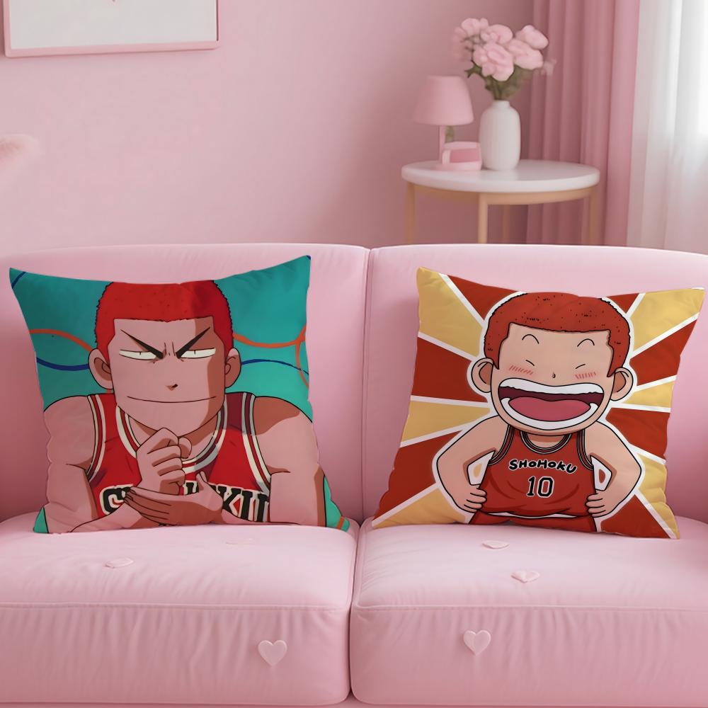 Классический аниме-чехол для подушки Slam Dunk – Мягкий, легко стирается, универсальный для дивана, кровати, путешествий и офиса