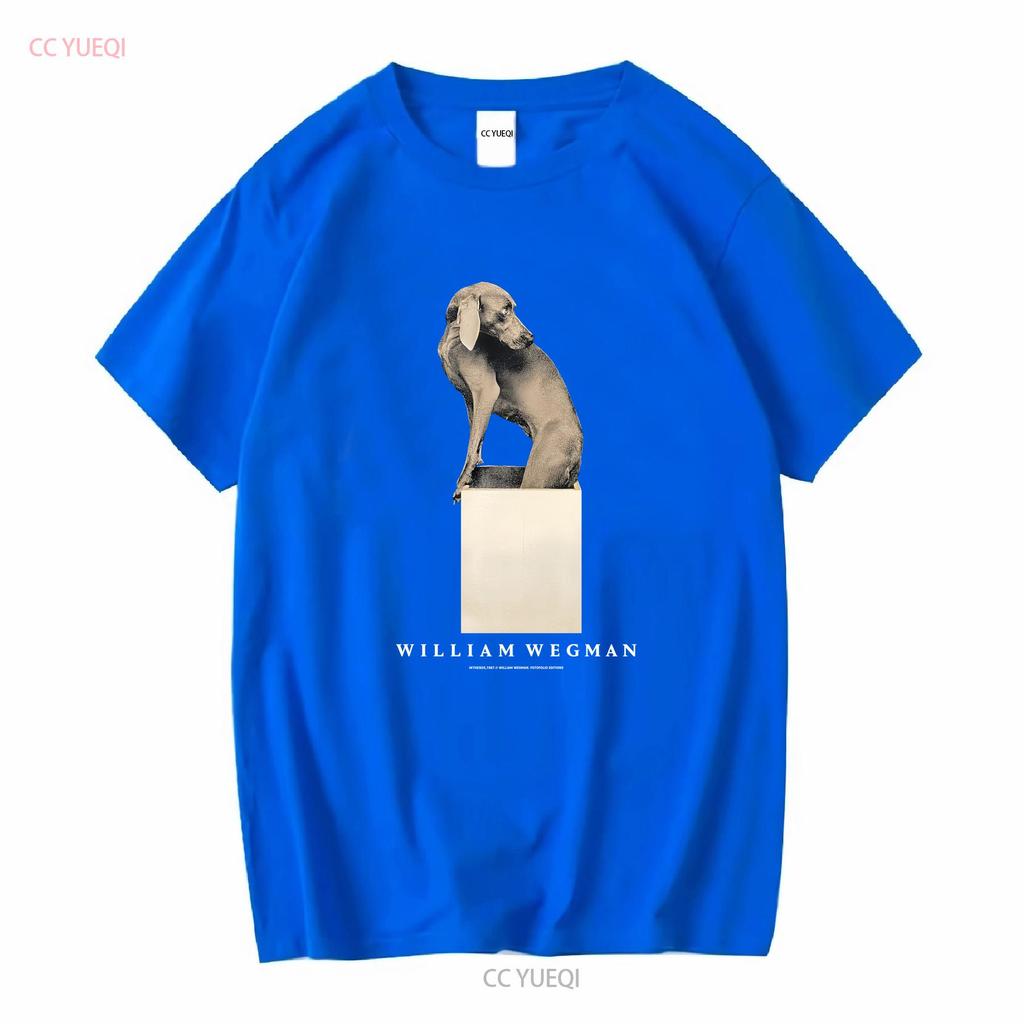 Vintage William WegUnisex Dog T Shirt long or short sleeves vintage Washed graphic Versatile homme Soft Stylish Unisex