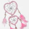 Pink Feather Dreamcatcher Love Wall Hanging Room Decor Handmade Aesthetic Retro Dream Catcher Wind Chime Ornament