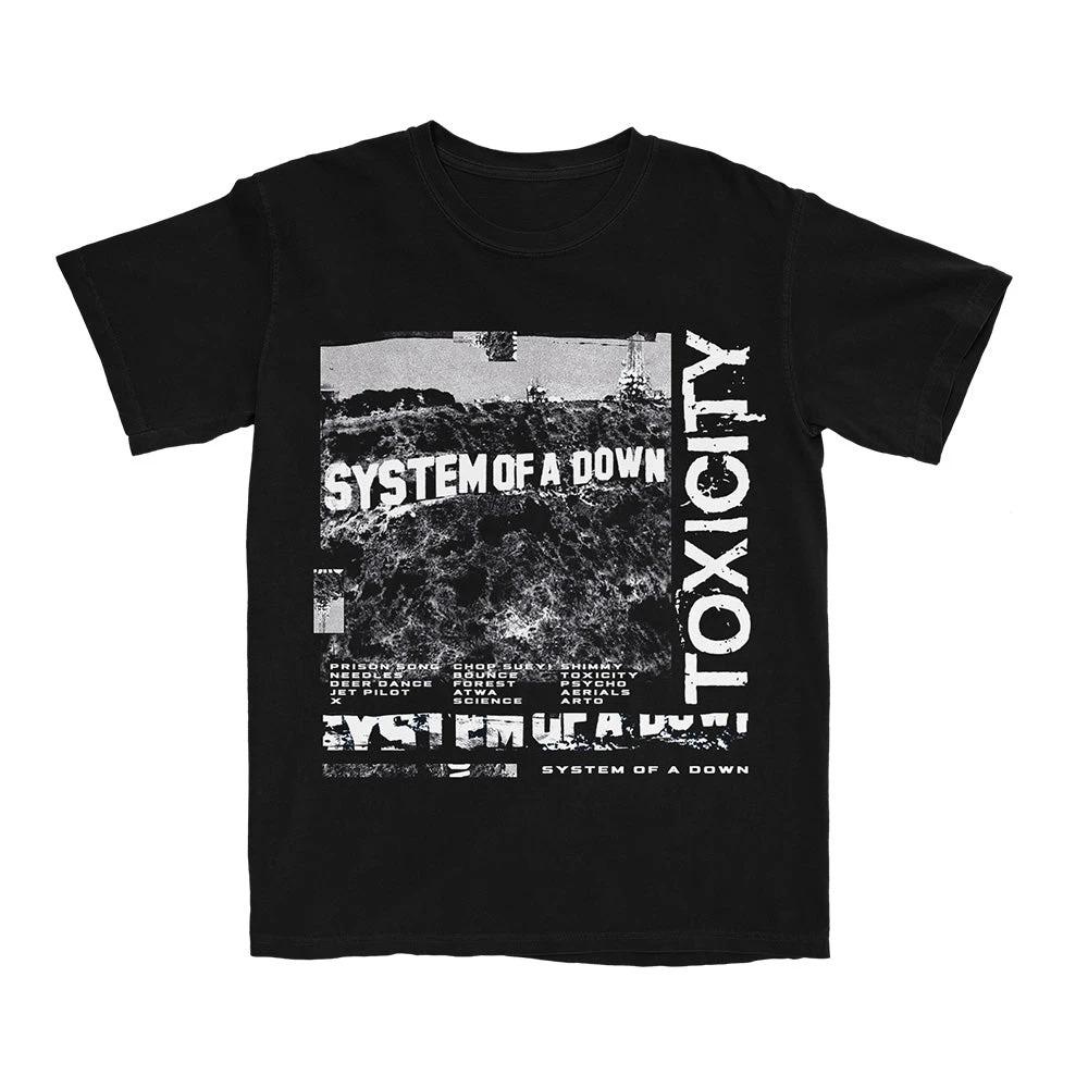 Футболка с графикой группы System Of A Down SOAD 2026 Хлопок Унисекс Мужская Женская Футболка Y2k Оверсайз Винтажная Футболка Подарки для Фанатов