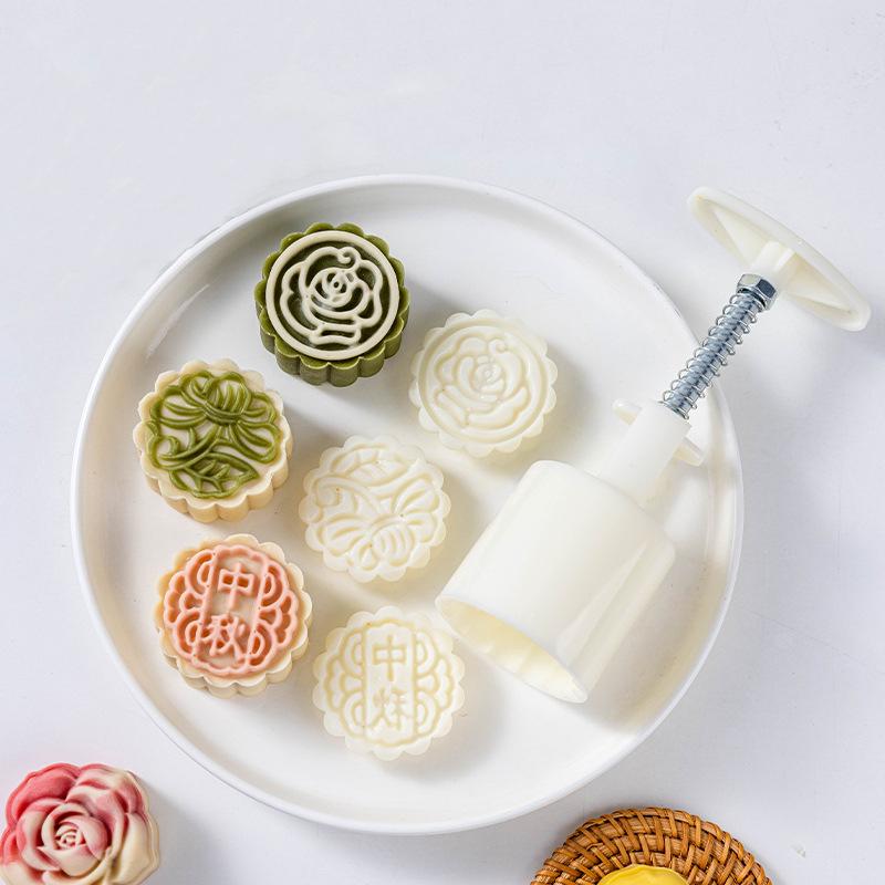Форма для лунного пряника 50 г/75 г, ручной пресс для лунного пряника, фестиваль середины осени, форма для лунного пряника, инструменты для украшения помадкой для лунного пряника