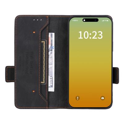 Для iPhone 16 Pro Max Чехол Кожаный Чехол-книжка Подставка Чехол для телефона Аппаратная отделка