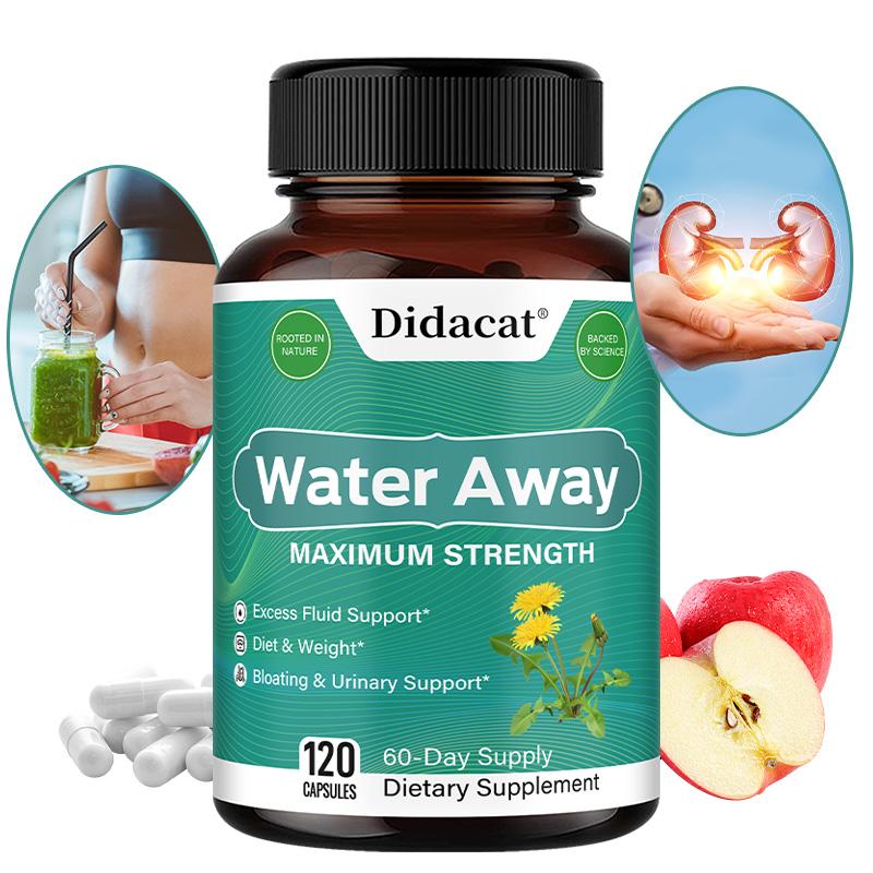 Didacat Water Away Maximum Strength supplements, 120 Capsules