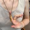 Китайский символ Фу Повернуть удачу вспять Ожерелье Позолоченный Медный Кулон Амулет на удачу и защиту Регулируемое Унисекс Подарок