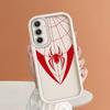 Spider Pattern Square Ladder Silicone Phone Case for iPhone Samsung Galaxy Xiaomi Redmi POCO HUAWEI Honor Shockproof Protection Rubber Cover