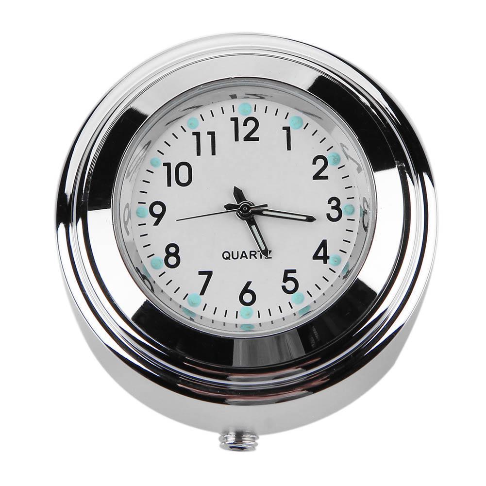 Waterproof 22/25mm Motorcycle Handlebar Mount Dial Clock Watch Motorbike Accessories