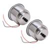 2PCS Luminous Cup Holder Insert 8 LEDs 304 Stainless Steel with Draining Hole for Marine Boat CarRed LED