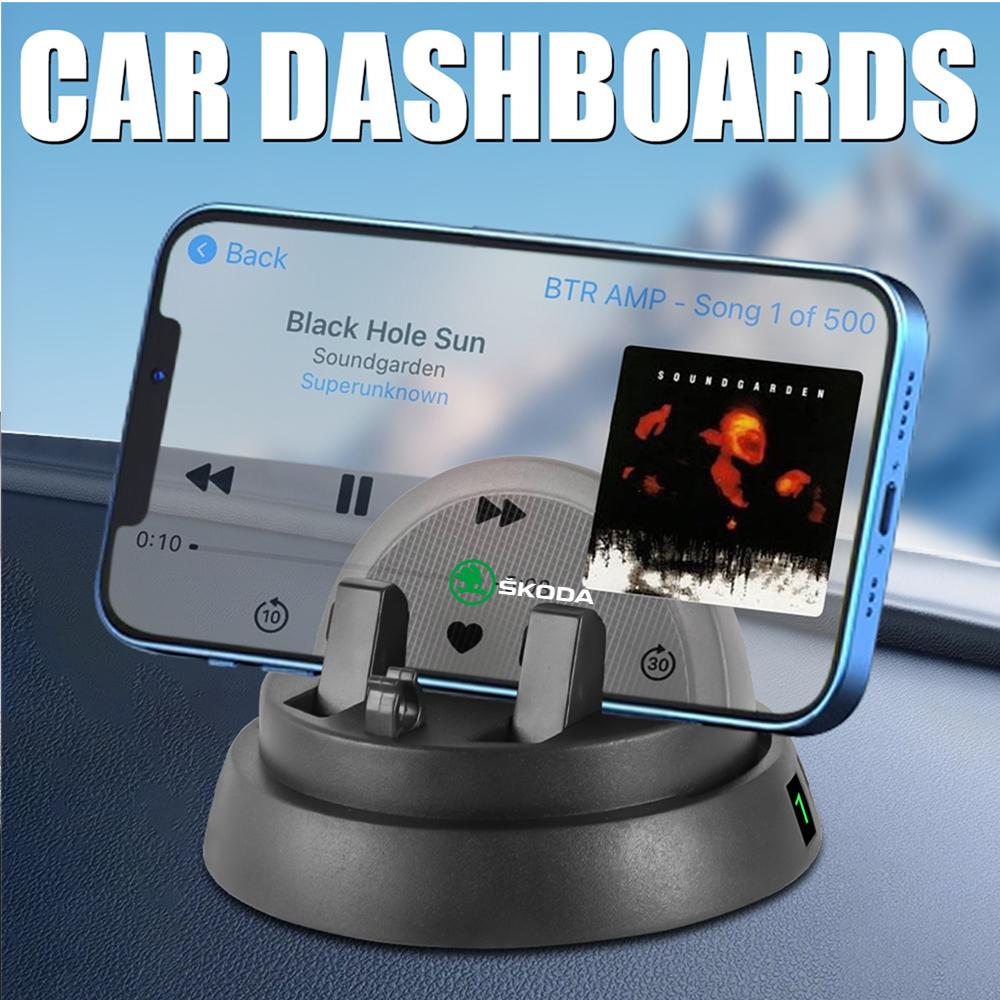 For Skoda Scala 360 Degree Car Dashboard Support Navigation Listen Music Helper For Skoda Octavia Fabia Rapid Yeti Superb A5 A7 S VII Accessory