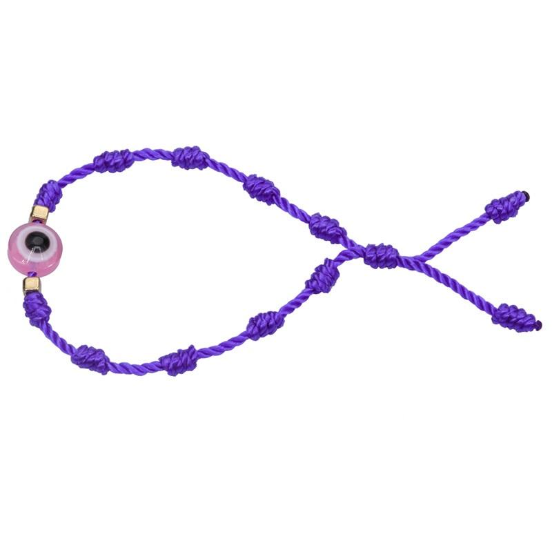 Новый плетеный браслет с Глазом Фатимы, счастливый красный и черный цвет нити, парная цепочка, ручная работа, молитвенные браслеты-манжеты, ювелирное украшение, подарок для