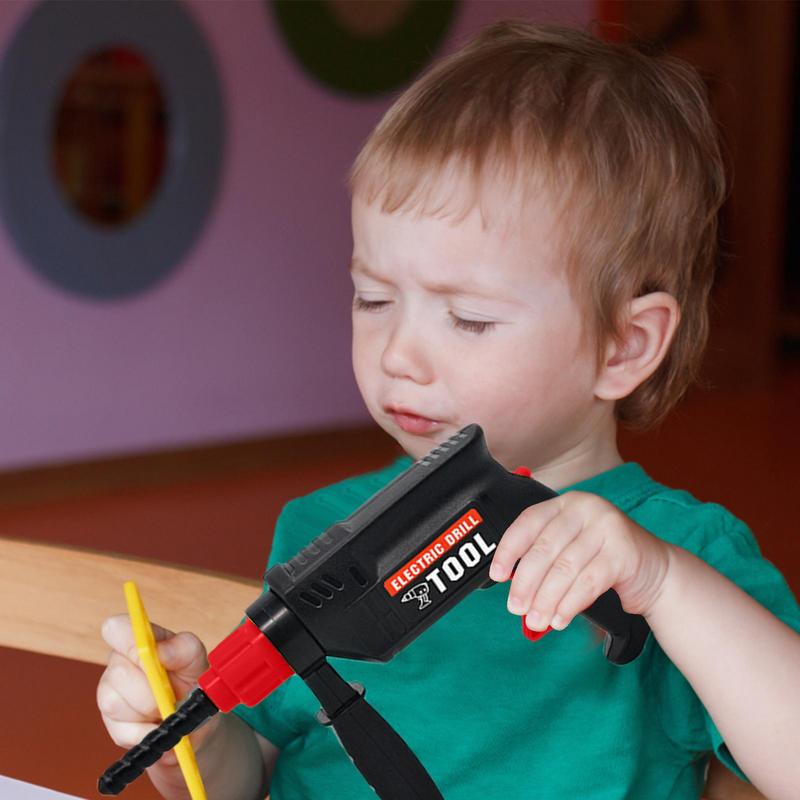 Имитация электрической дрели, инструмент для ремонта, модель, ролевые игры, детская игрушка в подарок для детей, игры для вечеринок, уличные игрушки