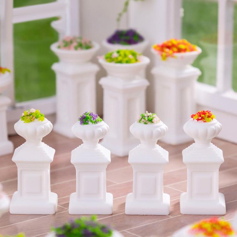 Моделирование Цветочные горшки Растения Микро Ландшафт Фигурка Миниатюрные Мини Украшения DIY Украшения для домашнего стола Изделия из смолы Подарки