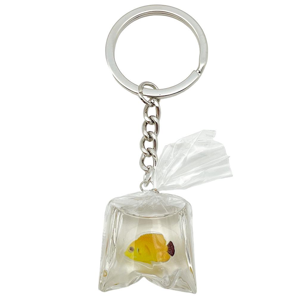 Creative Alloy Seashell and Pearl Keychain Pendant