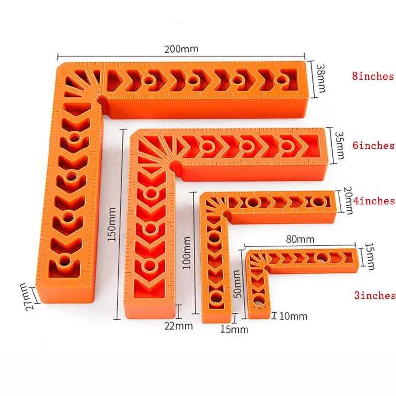 Многофункциональные угловые фиксаторы 90° для деревообработки, фиксирующий зажим, L-образный вспомогательный угловой позиционер, ручной инструмент
