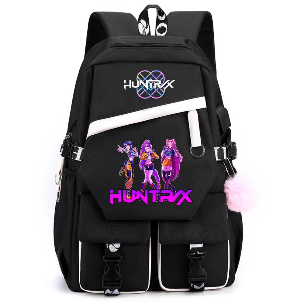 Anime K-Pop Demon Hunters Printed Large Capacity Backpack for Teenger Student Girl Boy Schoolbag Bookbag Women Waterproof Travel Bag Gift